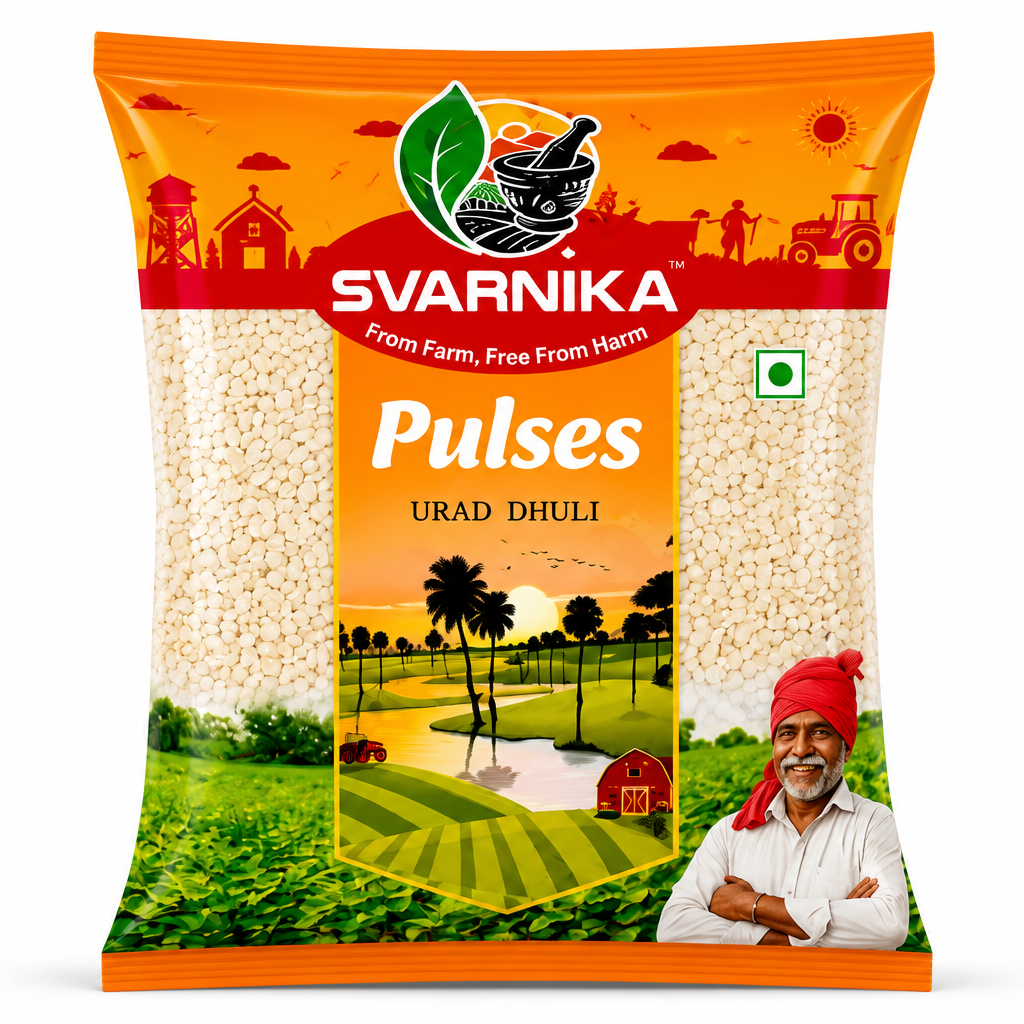 Urad Dhuli (Split Huskless Black Gram) (1kg - 500gm)