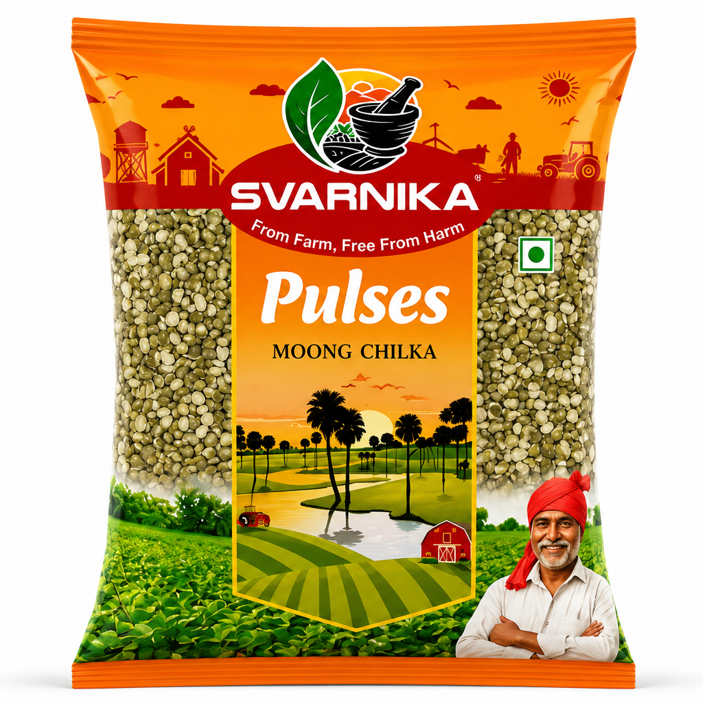 Moong Dal Chilka (Split Green Gram) (1kg - 500gm)